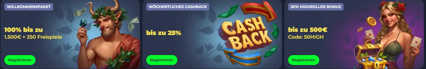 Fridayroll Casino Bonus und Promotionen